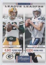 2012 Playoff Prestige League Leaders Philip Rivers Aaron Rodgers #3 h3a