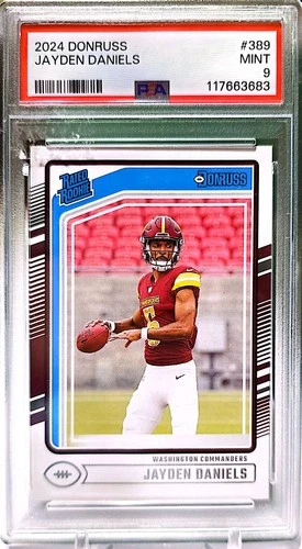 2024 Panini Donruss - Rated Rookie Jayden Daniels #389 (RC) COMMANDERS OROY