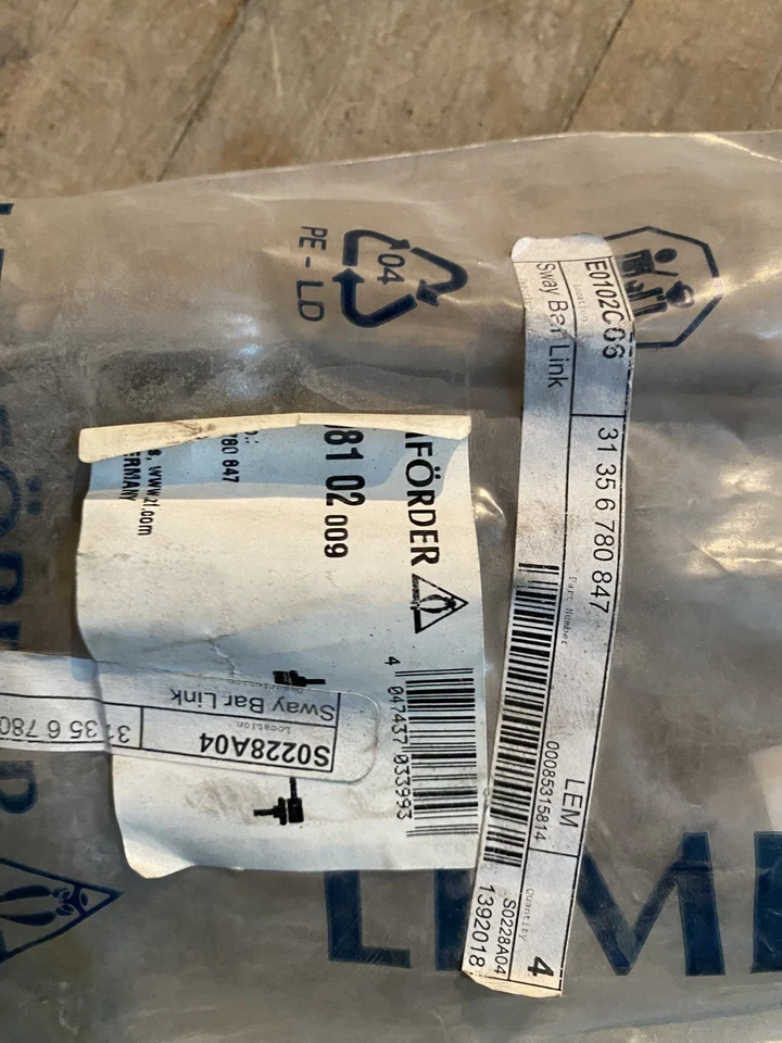 1999 - 2008 宝马 Z4、M3、3 系列左前稳定器链接全新 31356780847 — 第 2/2 张图片