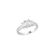 Ring Sterling Silber Trilogie Bageutte Damen ...