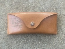 Vintage Ray-Ban Bausch  Lomb Leather Sunglasses Brown  Case Only  - Bin 7