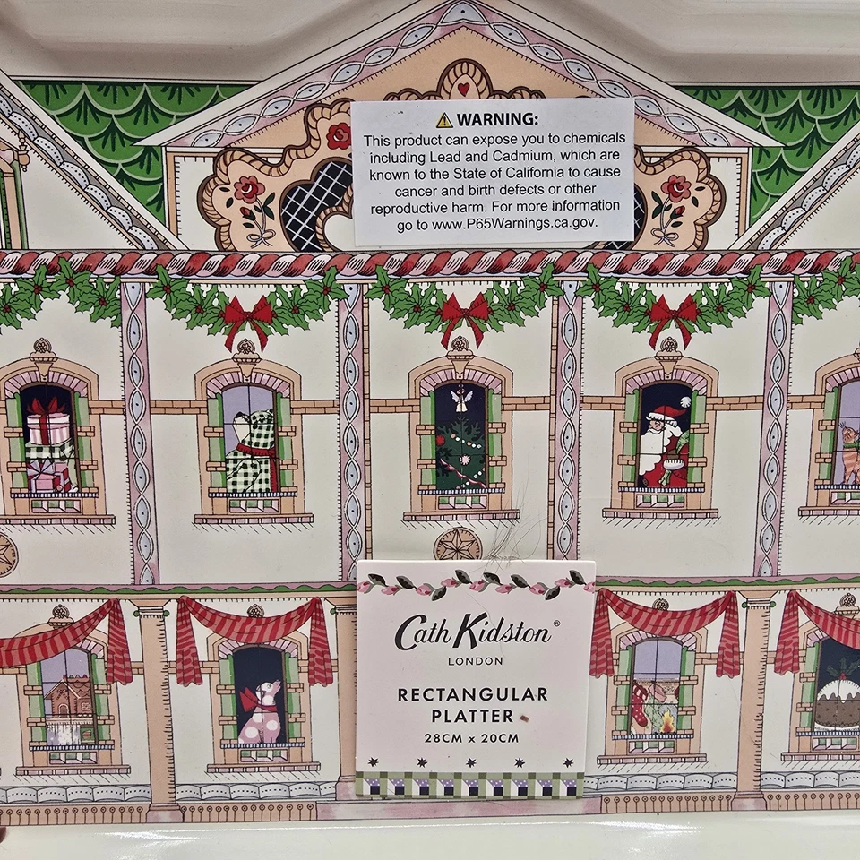 Bandeja rectangular para casa de muñecas de Navidad Cath Kidston  Foto 4 de 4