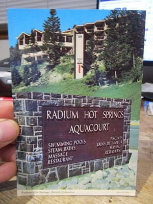 G25 Old BRITISH COLUMBIA CANADA Postcard Kootenay National Park Radium HotSpring