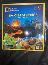 National Geographic Earth Science STEM Activity Kit - Crystals, Volcano  More H