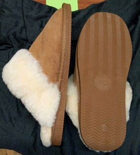 French Connection Sheepskin Women's Mule Slippers Size 7.5 to 8.5 uk