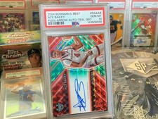 2024 BOWMAN U BEST ACE BAILEY POSSESSION ARROW AUTO TEAL GEO. /15 PSA 10 POP 2