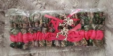 Mossy Oak Camouflage Camo Hot Pink Wedding Garter Hunting Deer Keepsake  Toss