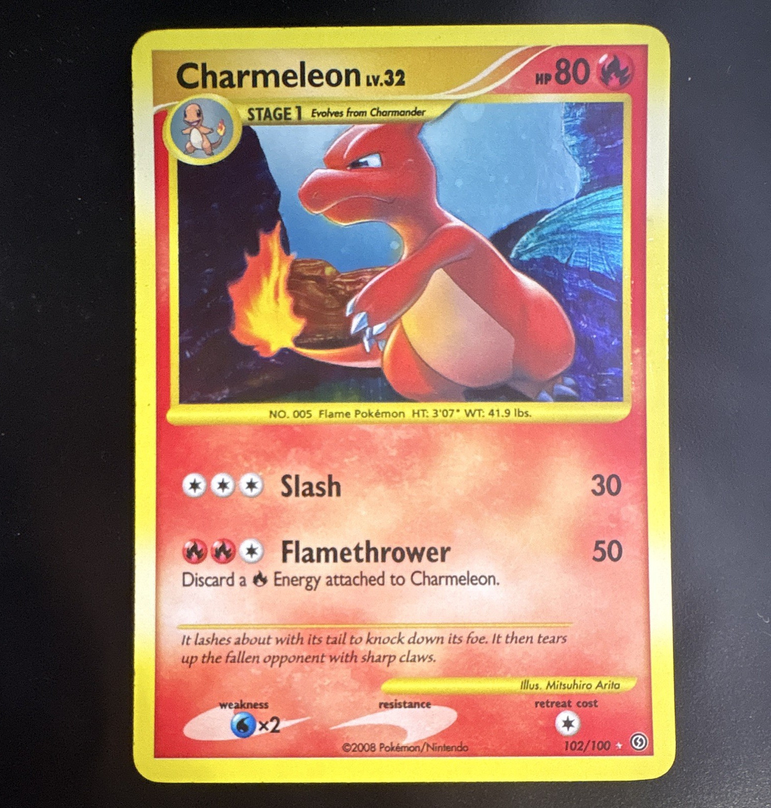 Charmeleon Holo Secret Rare Stormfront 102/100 LP/NM
