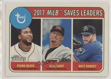 2018 Heritage Minor League Edition Leaders Glossy Nate Griep Matt Ramsey k0v