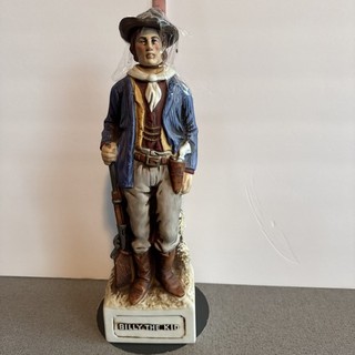 Vintage McCormick Bourbon Whiskey American Porcelain Decanter Billy The Kid