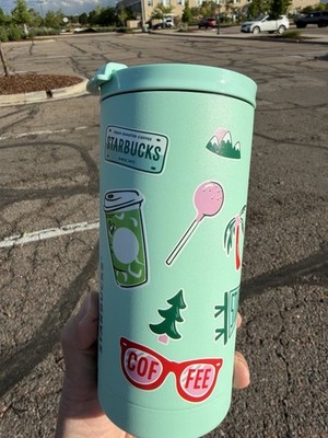  NWT Starbucks Road Trip Collection Sticker Stainless Tumbler 2026 16oz