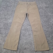 Vtg Levis 517 Corduroy Pants Men 31x30 Boot Cut Flair 70s White Tab Talon 42 USA