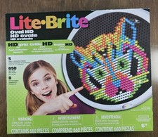Lite Brite Bright High Definition Oval Light Up Toy Great Gift for Girls Boys