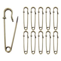 20Stk Sicherheitsnadeln 70Mm FüR Kleidung Bronze