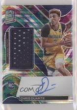 2021-22 Panini Spectra Rookie Jersey Celestial Prizm 80/99 Chris Duarte Auto pe8