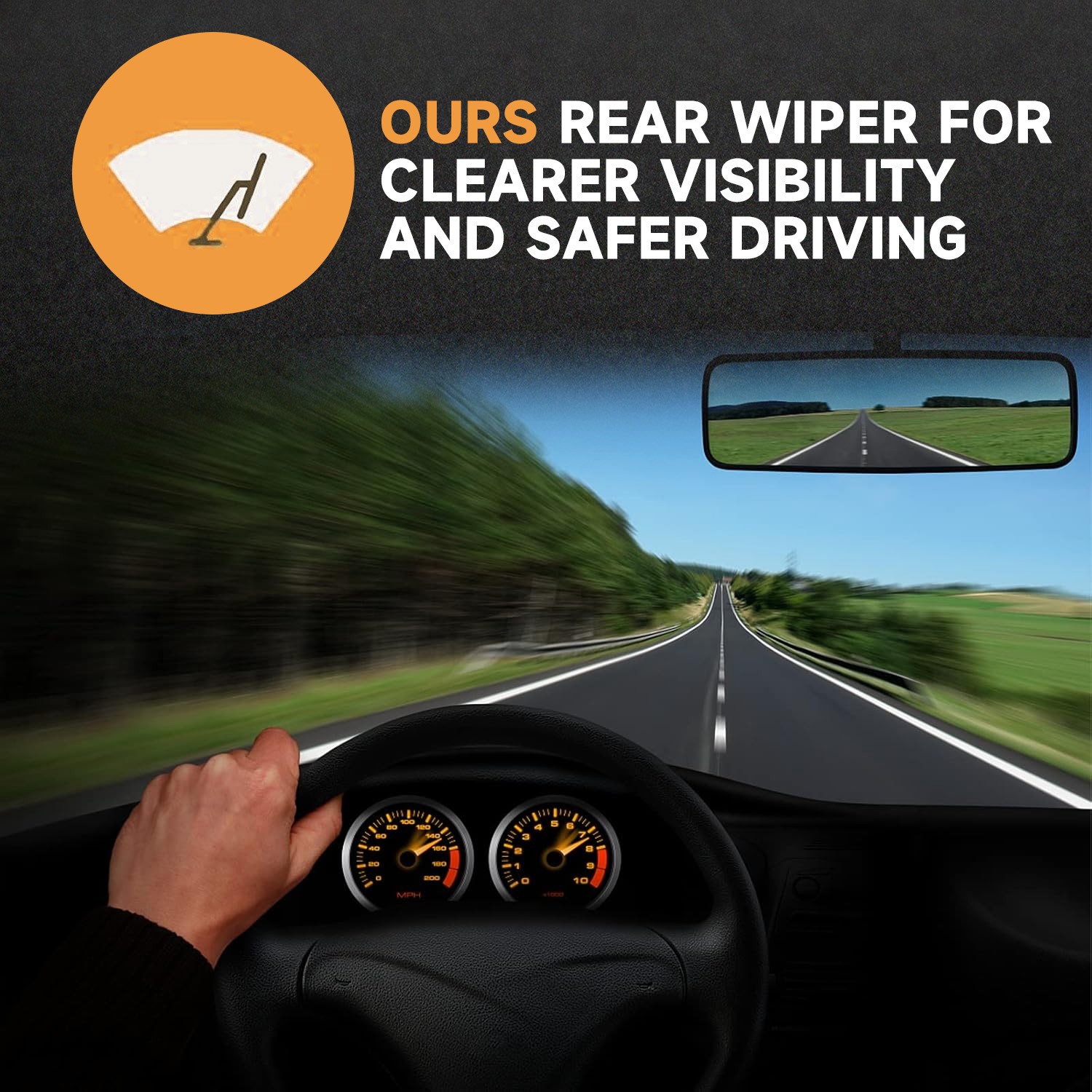 22" + 19" OEM Quality Bracketless Windshield Wiper Blades J-Hook Pair All Season