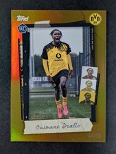 2025-26 Topps Focus Borussia Dortmund OUSMANE DIALLO 44/50 Rookie RC Gold Foil