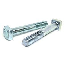 1/4"-20x2-1/2" Square Head Bolts Grade A307 Zinc Clear (Choose Qty)