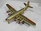 American Airlines DC7C- Friction with turning Propellers- Works- Marx-Japan