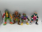 4 Vintage 1990's TMNT Teenage Mutant Ninja Turtles Action Figures Lot Vtg