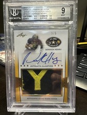 2013 Leaf US Army Derrick Henry RC RELIC Patch Auto  5/5 Game Worn #PA-DH1 🔥