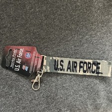 Sayre Military U.S. Air Force Camo Embroidered Keychain New With Tags