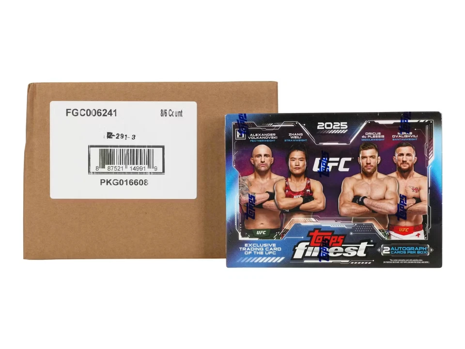 2025 TOPPS FINEST UFC FACTORY SEALED 8 BOX HOBBY CASE (1) Q0859