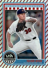 2025 Panini Stars and Stripes USA Baseball #82 Tucker Biven Stripes