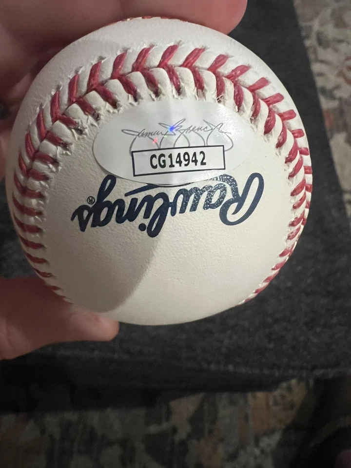 Johnny Bench Cincinnati Reds Signed Hall of Fame Baseball w/"HOF 89" Insc JSA - Image 3 of 3