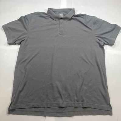 RedHead Polo Shirt Mens 2XL Extra Large Graphite Gray Cotton Blend Short Sleeve