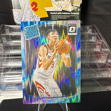 Panini 2017-18 Donruss Optic Rated Rookie Zhou Qi Houston Rockets Card #151 NBA. rookie card picture