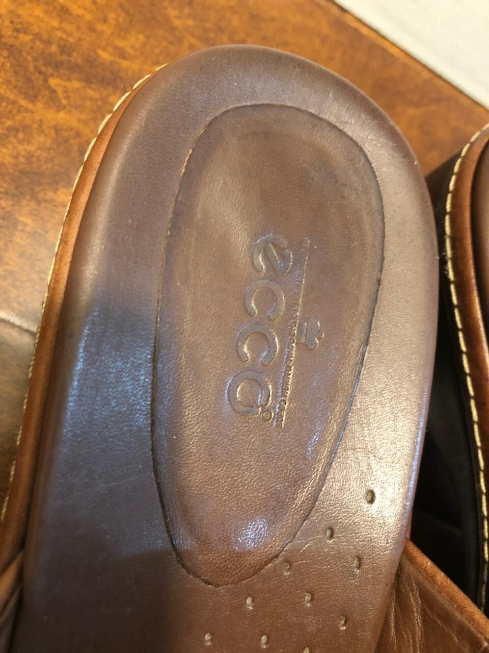 Ecco Womens Mules Clogs Brown Leather Size 40 Eu 9.5 US eBay