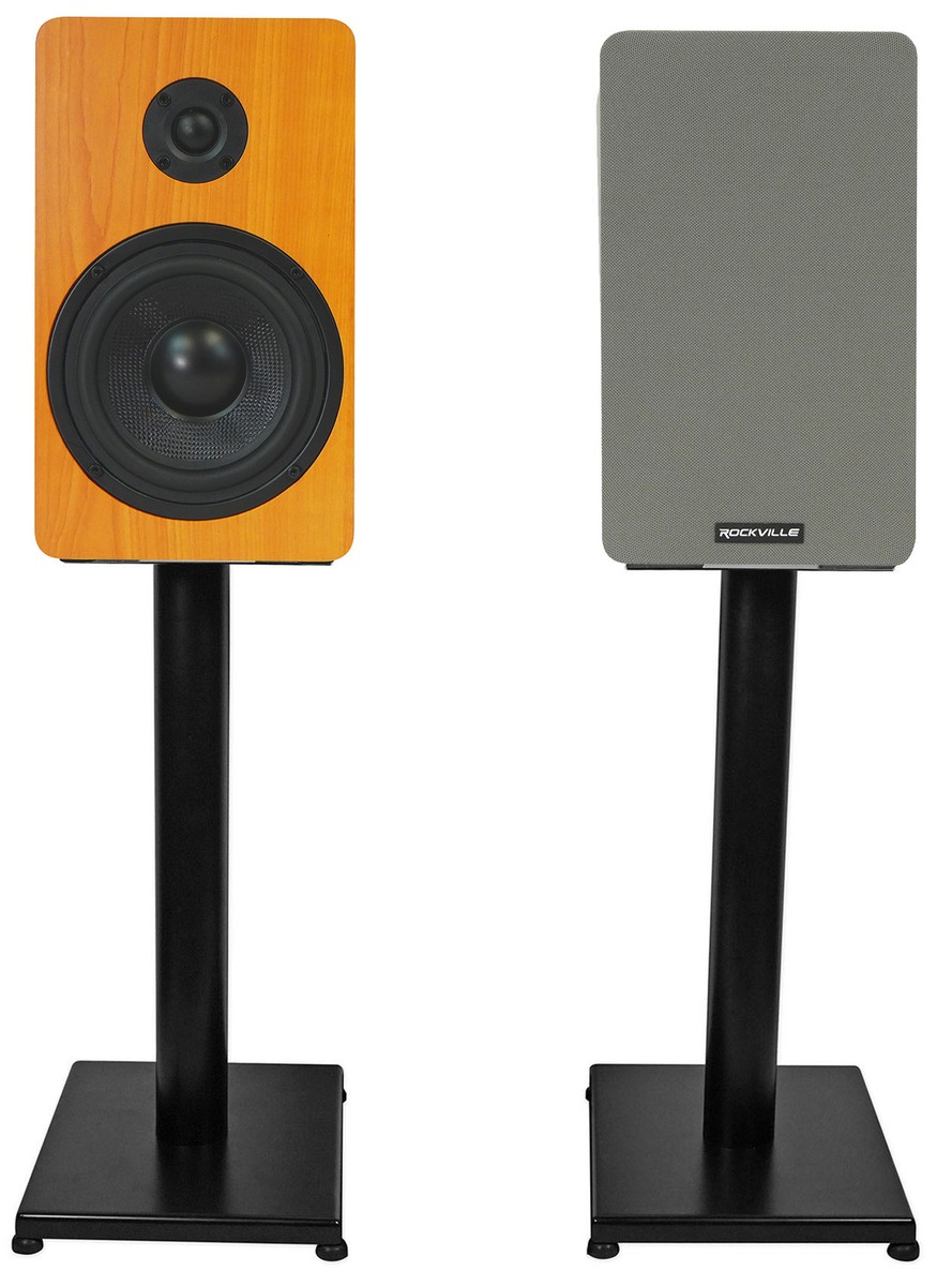 Pair Rockville RockShelf 58C Classic Home Bookshelf Speakers w/21