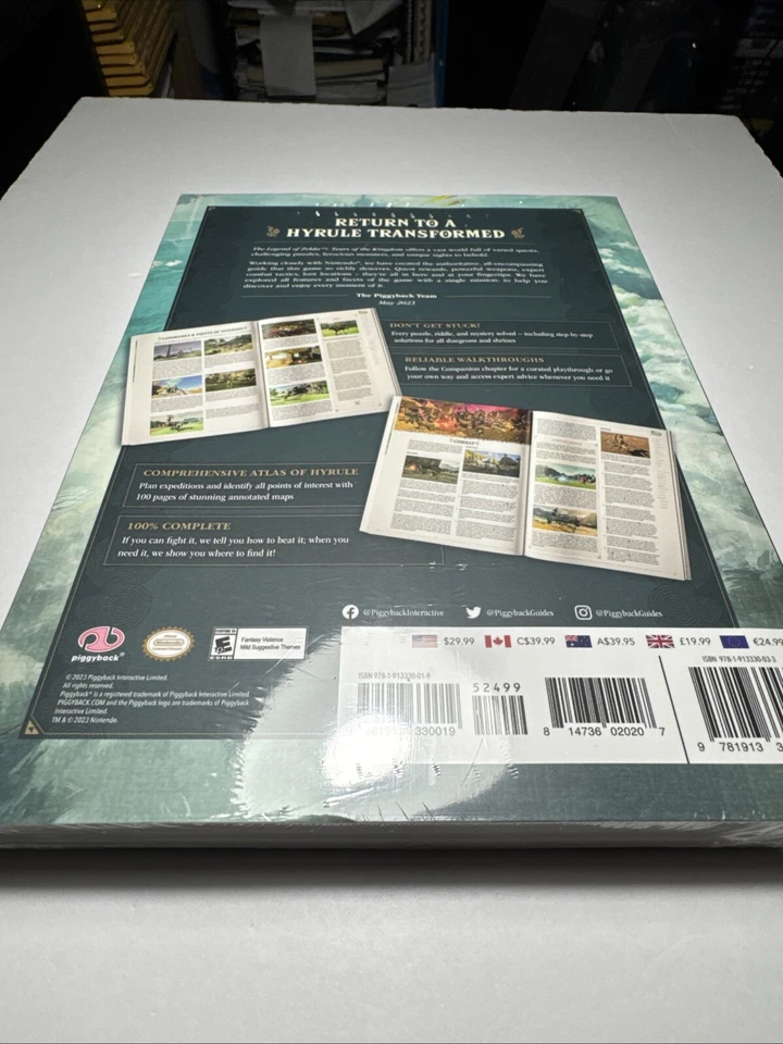 Legend Of Zelda: Tears Of The Kingdom Paperback Strategy Guide Book Sealed 2023 - Image 4 of 4