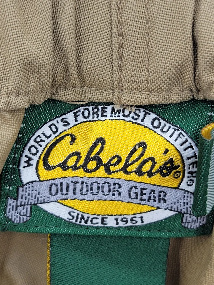 Cabelas Impermeable Pesca Caza Lluvia Pantalones Marrón Exterior Adulto Grande Foto 3 de 4