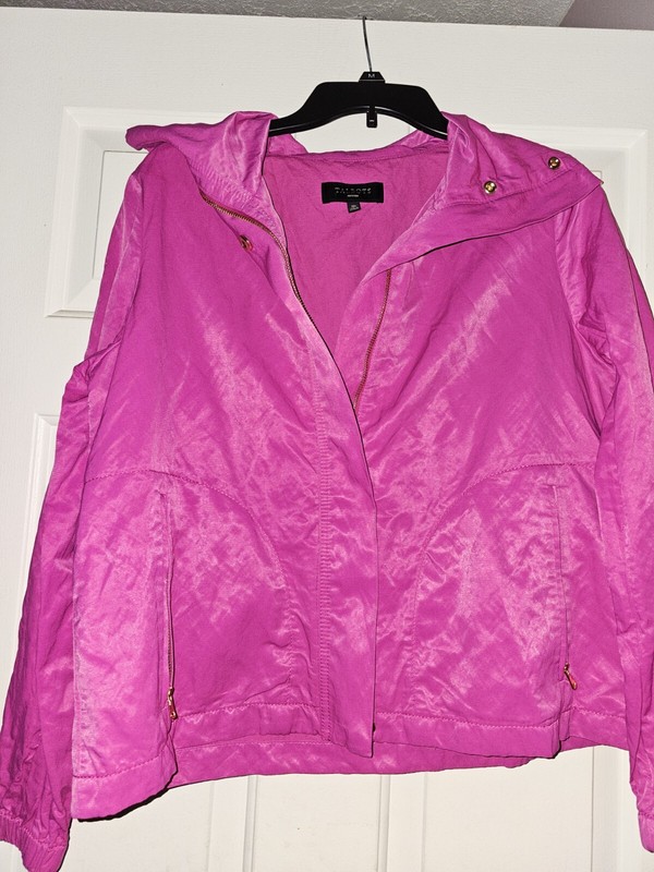 Talbots Size 12 P Fuchsia Zipper Jacket