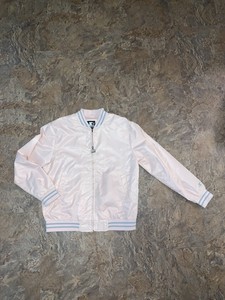 pink starter jacket
