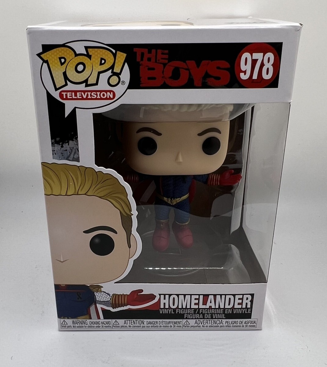The Boys Homelander Levitating Funko Pop! Vinyl Figure # 978 Box