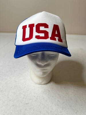 USA hat snapback Red White Blue America Trucker Cap old style foam caps 'Merica