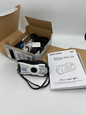 NEW Ricoh WG WG-20 14.0MP Digital Camera - White | eBay