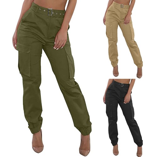 Women's Combat Cargo Trousers High 