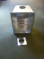 Gas flue liner single skin tapered collector box for standard opening + base  E