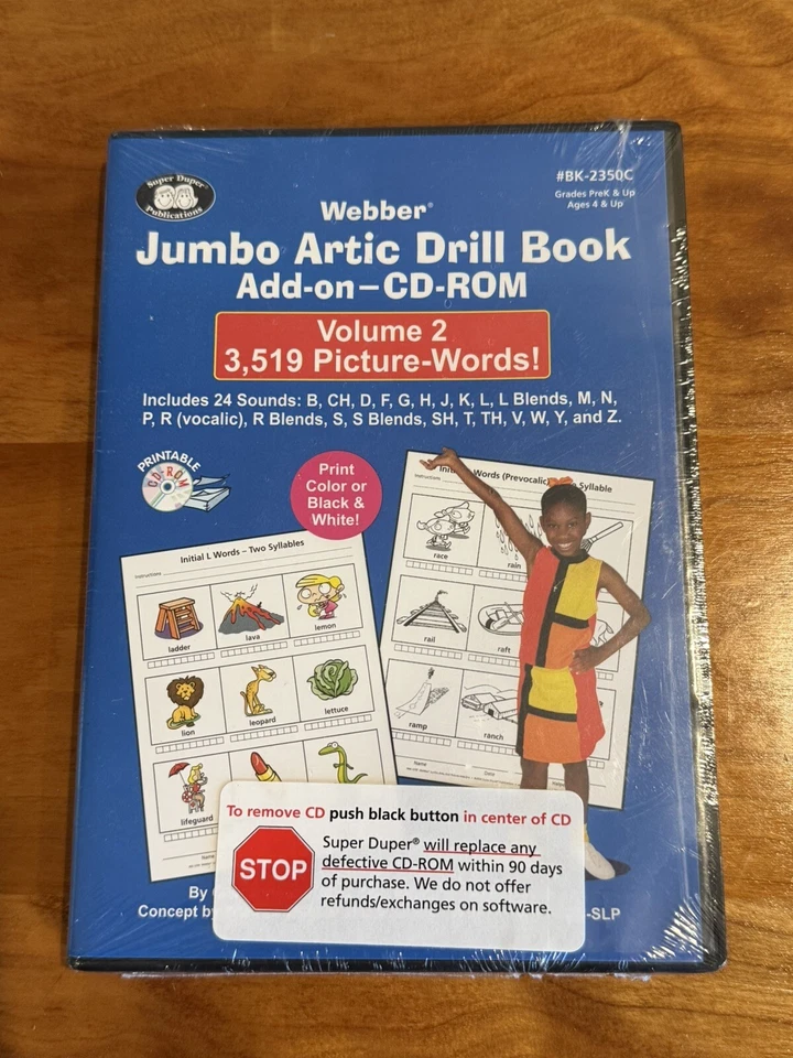 Webber Jumbo Artic Drill Book Add-n Volume 2 3519 Words CD ROM Brand New in Wrap - Image 2 of 4