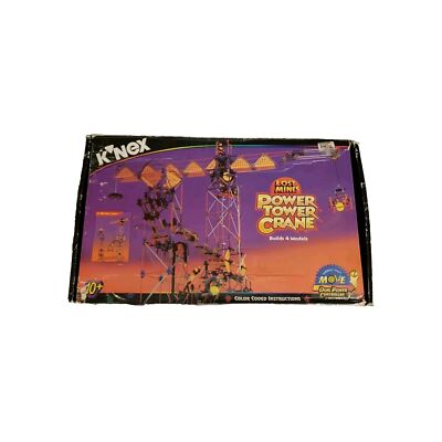 K'NEX Lost Mines Power Tower Crane #63149 Complete 1878 Pieces Working Motor