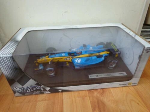 Modellini statici di auto da corsa Formula 1 Hot Wheels Scala 1:18 per Renault