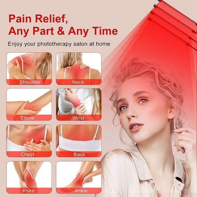 80LEDs Red Light Therapy Device for Skin Beauty Pain Relief of Muscles