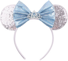 Cinderella Minnie Mouse ears headband-Disneyland-HANDMADE-Cinderella