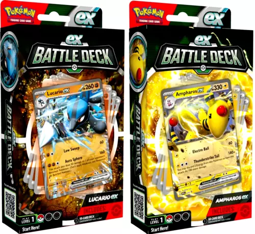 Ampharos ex and Lucario ex Battle Decks Revealed! - PokemonCard