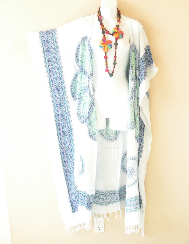 CD695 Purple Cardigan Duster Kaftan Batwing Plus Maxi Hippy Jacket - up to 5X
