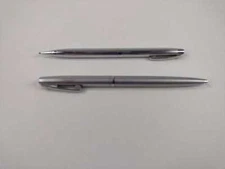 Sheaffer White Dot Ballpiont Pen and Pencil - Stainless Steel